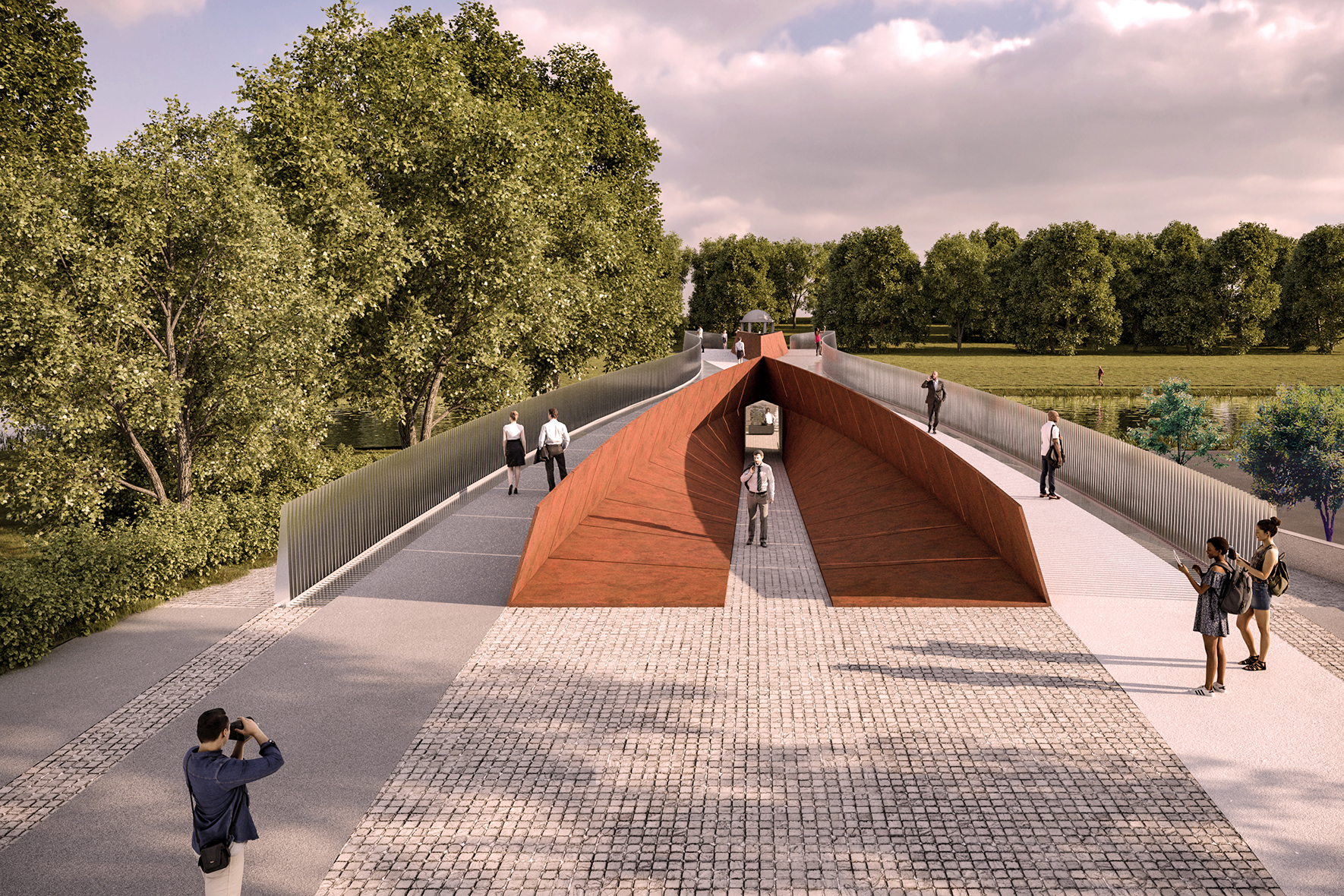 Irish National War Memorial Gardens Bridge